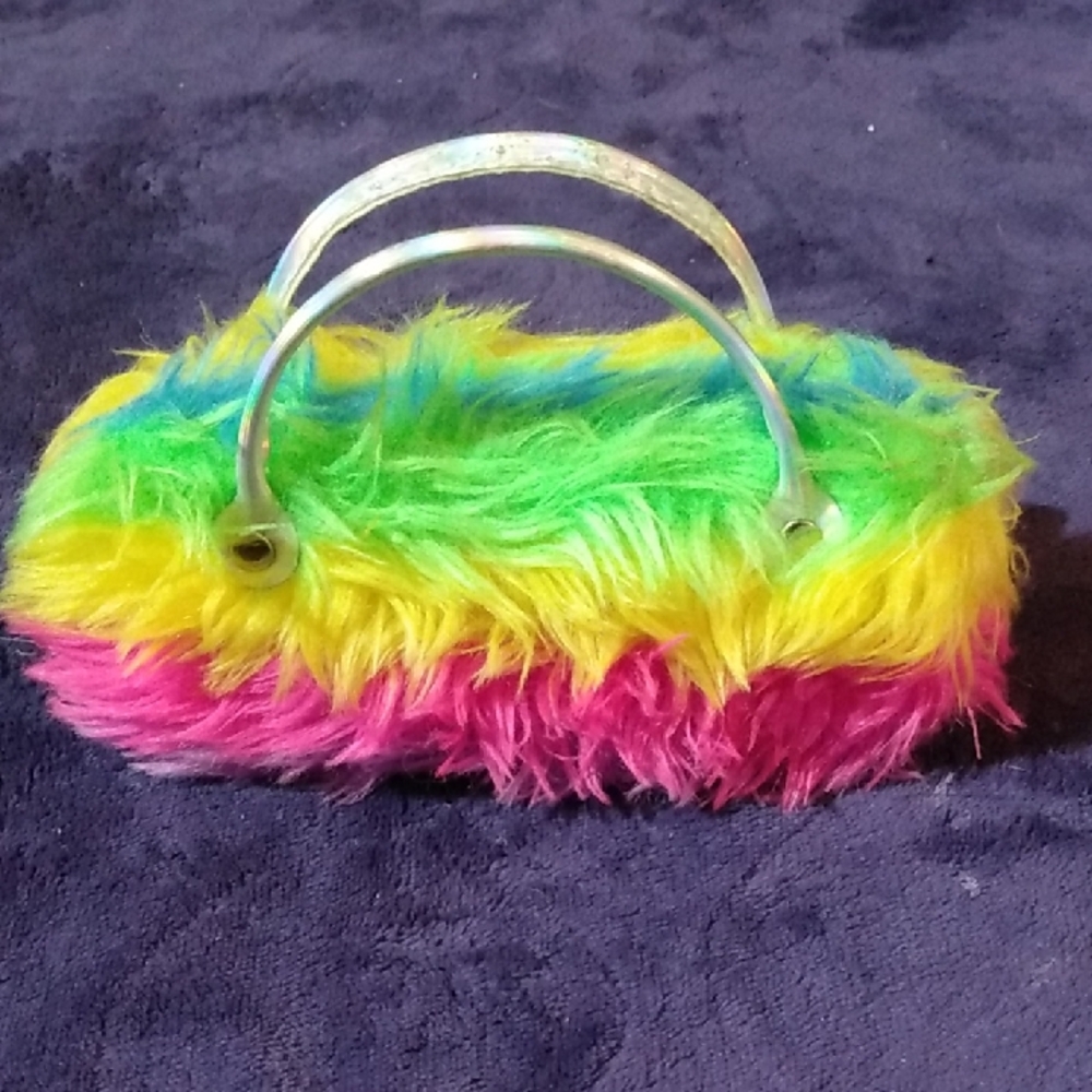 6/$20 Colorful Faux Fur Kid's Eyeglass Holder